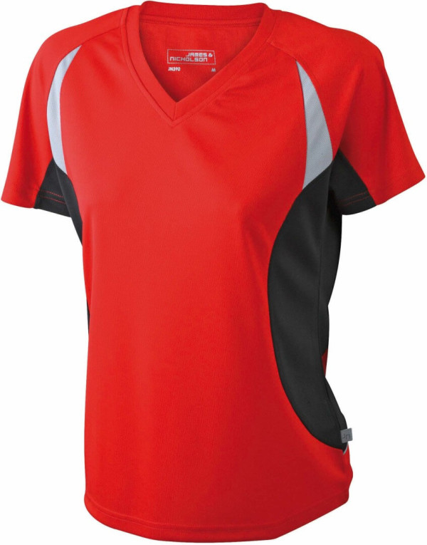 Damen V-Neck Lauf Shirt