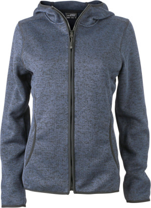 Damen Strick Fleece Kapuzen Jacke - Reklamnepredmety