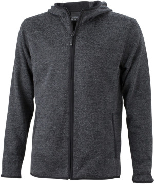 Herren Strick Fleece Kapuzen Jacke - Reklamnepredmety