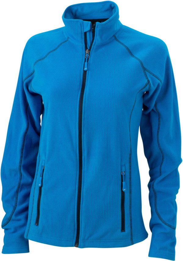 Damen Struktur Fleece Jacke