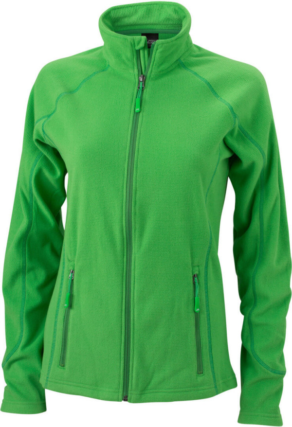 Damen Struktur Fleece Jacke
