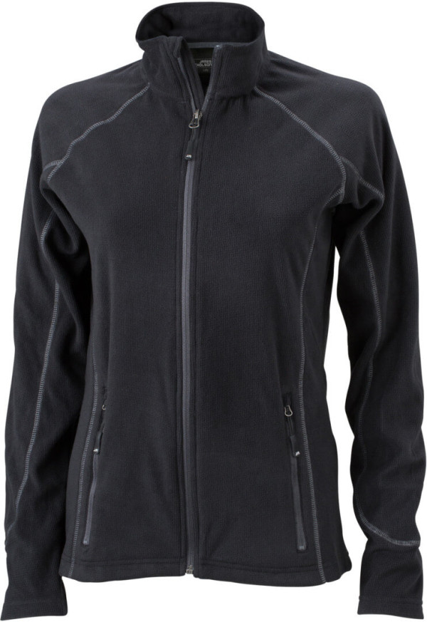 Damen Struktur Fleece Jacke