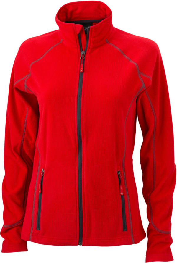 Damen Struktur Fleece Jacke