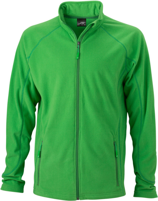 Herren Struktur Fleece Jacke