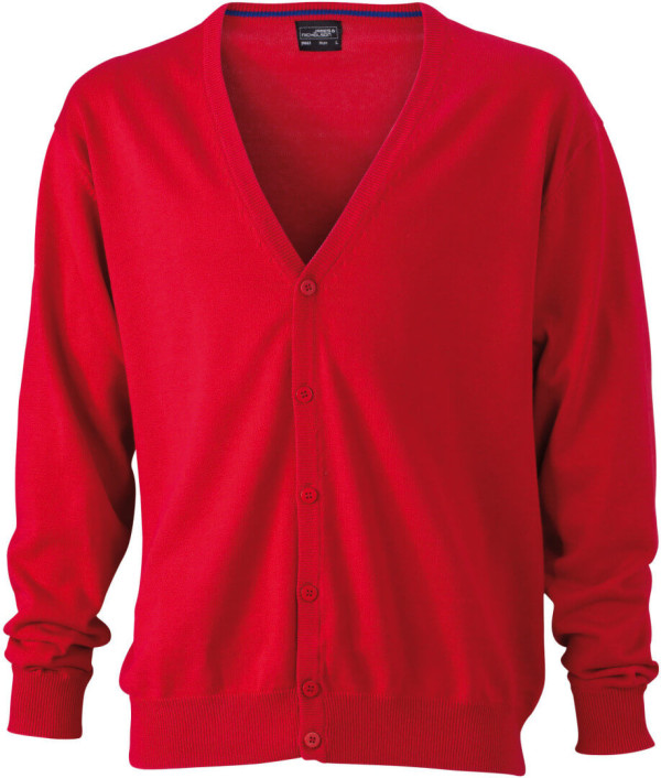 Herren V-Neck Cardigan
