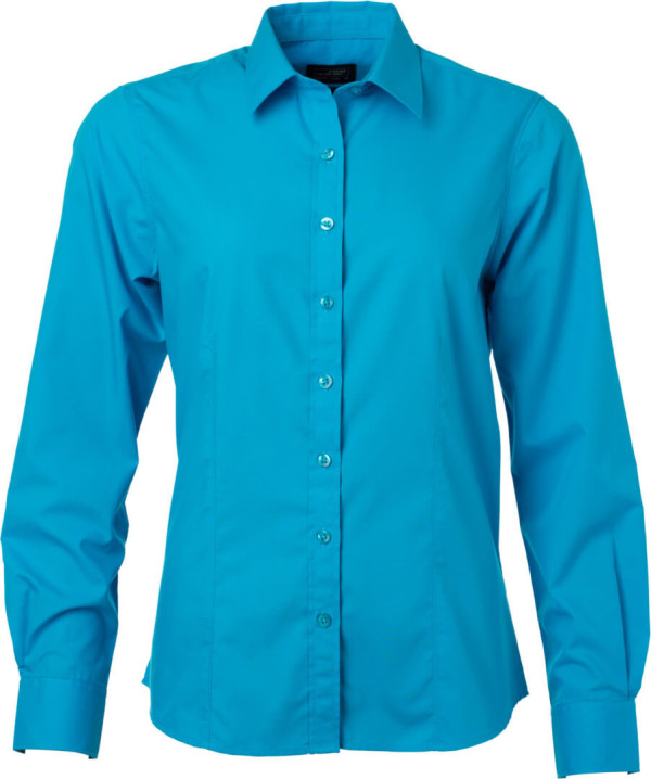 Popeline Bluse langarm