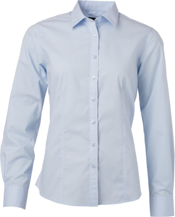 Popeline Bluse langarm