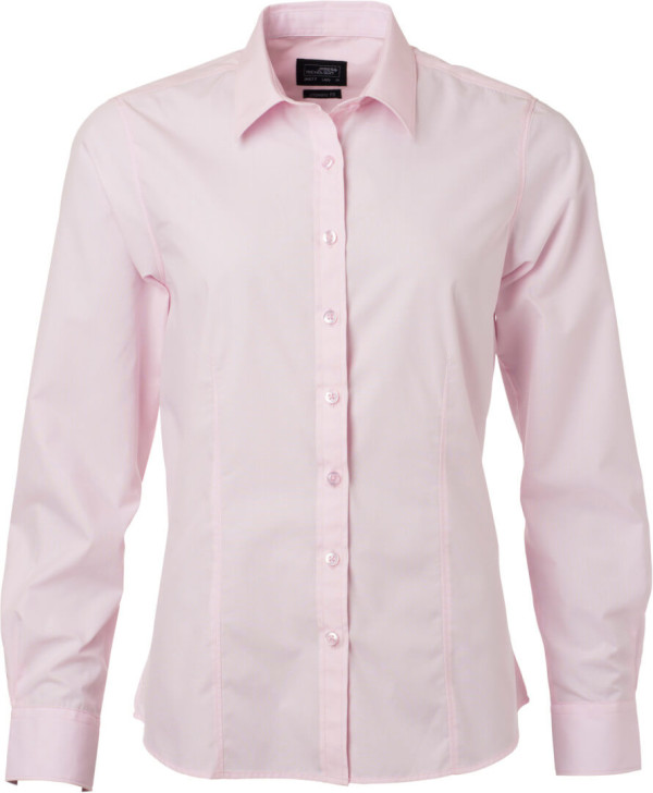 Popeline Bluse langarm