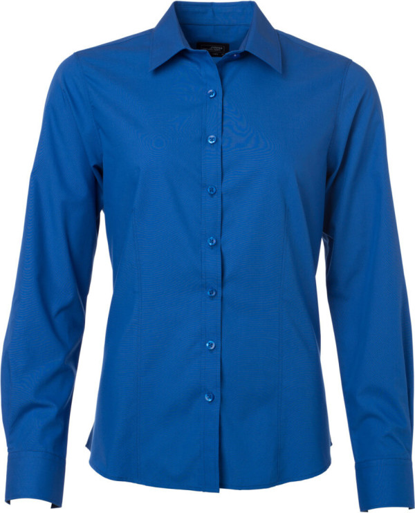 Popeline Bluse langarm