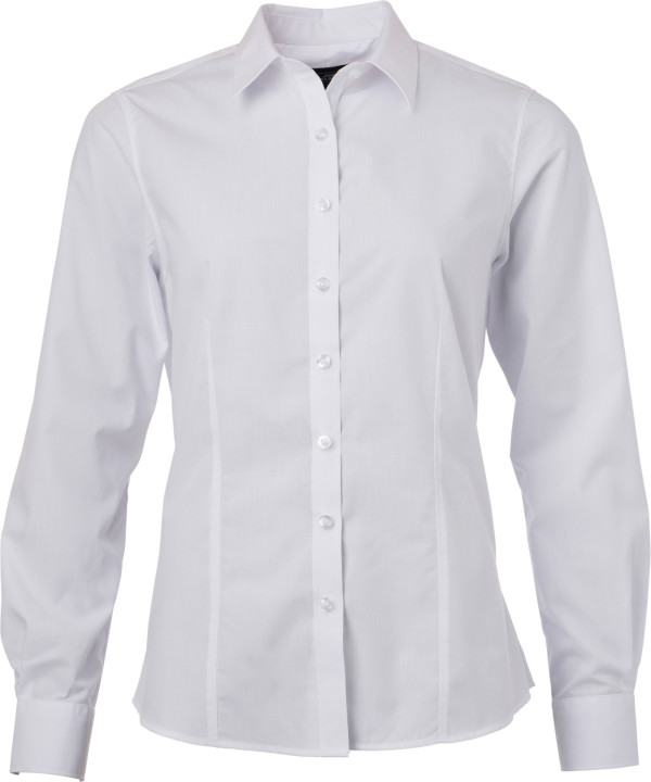Popeline Bluse langarm