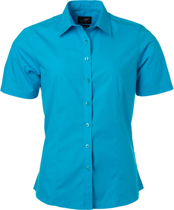 Popeline Bluse kurzarm