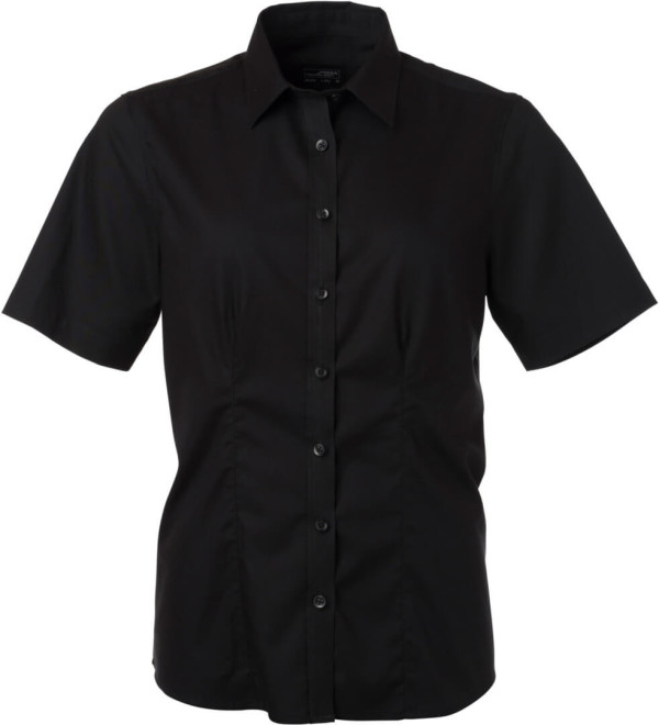 Mikro-Twill Bluse kurzarm