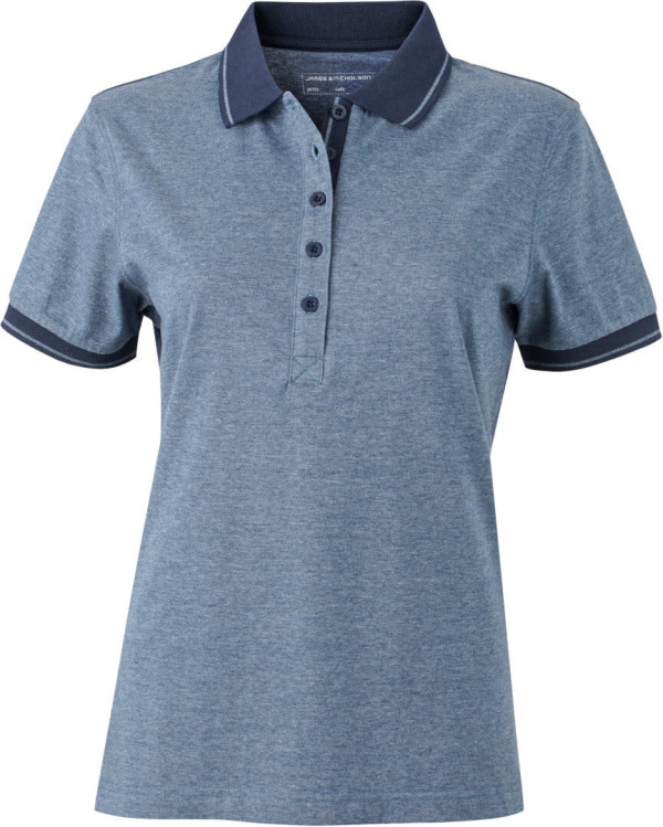 Damen Jersey Heather Polo