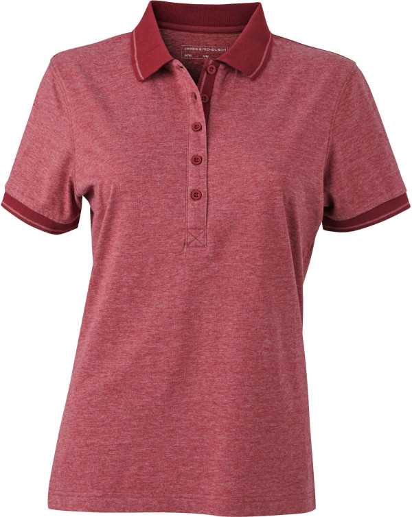 Damen Jersey Heather Polo