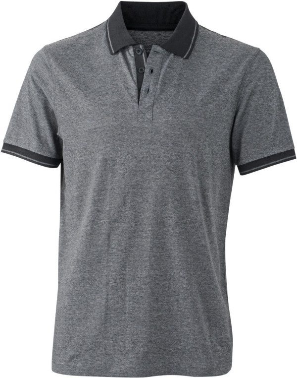 Herren Jersey Heather Polo