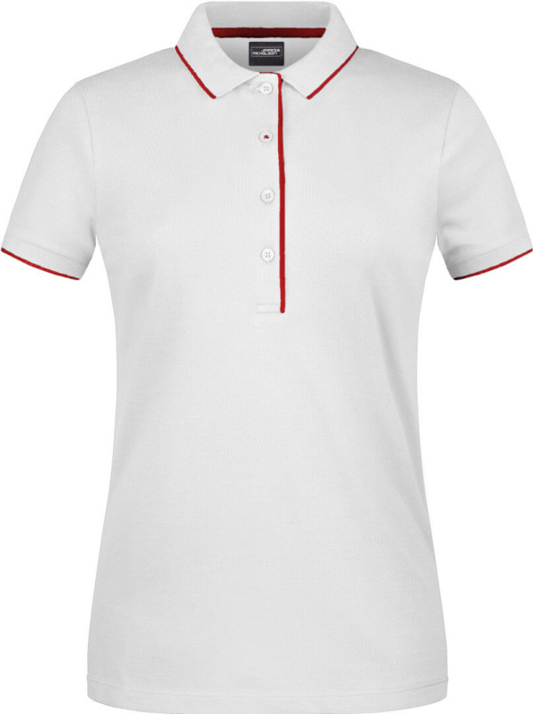 Damen Piqué Polo Stripe
