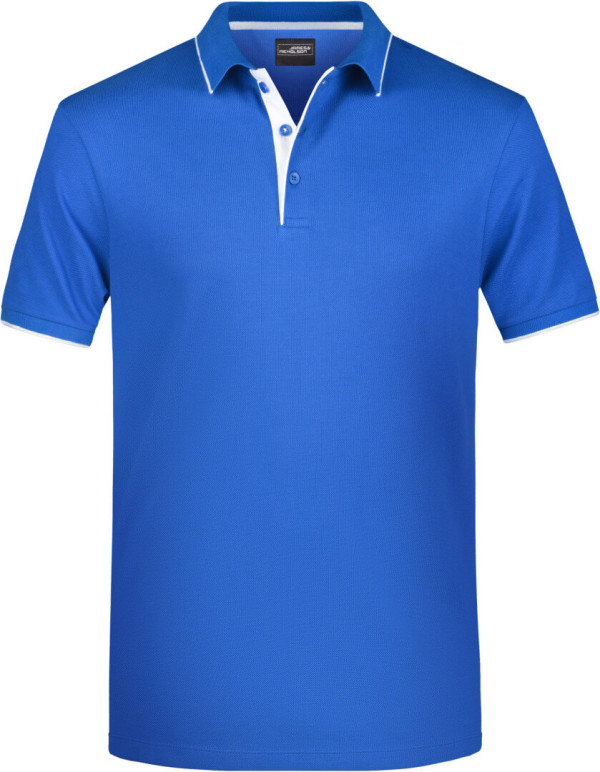 Herren Piqué Polo Stripe