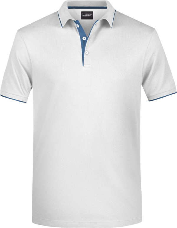 Herren Piqué Polo Stripe