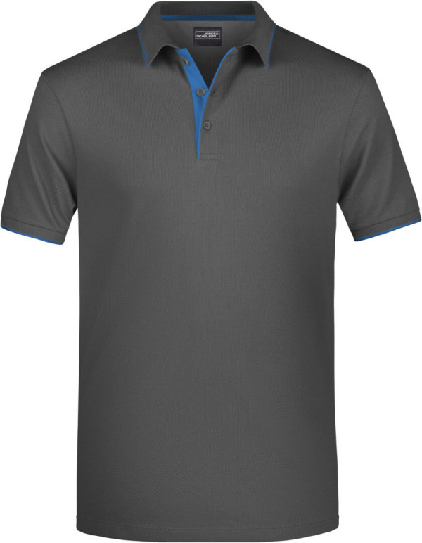 Herren Piqué Polo Stripe