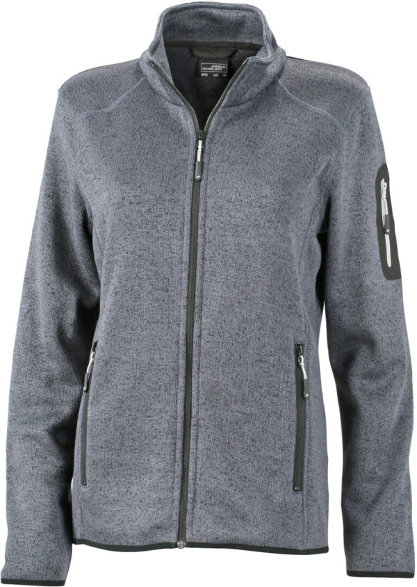 Damen Strickfleece Jacke