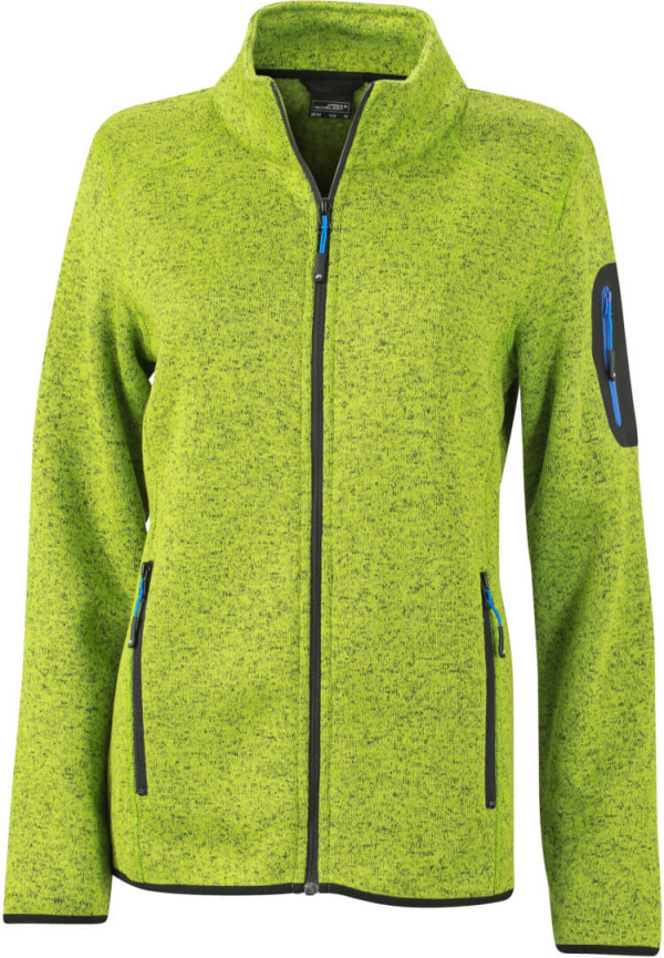 Damen Strickfleece Jacke