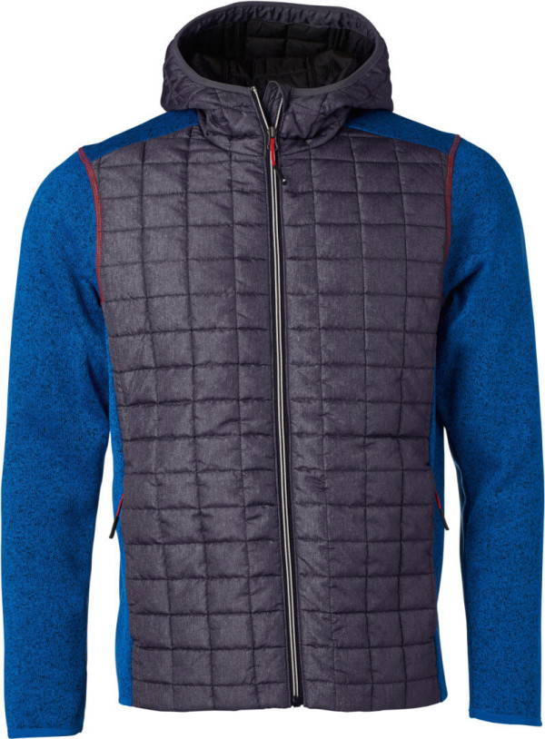 Herren Hybrid Strickfleecejacke