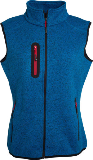 Damen Strickfleece Weste mit Stehkragen - Reklamnepredmety