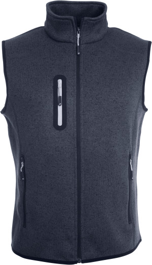 Herren Strickfleece Weste mit Stehkragen - Reklamnepredmety