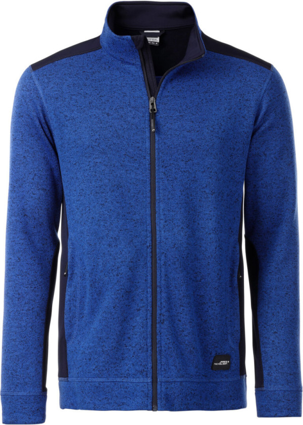 Herren Workwear Strickfleece Jacke