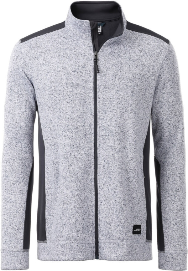 Herren Workwear Strickfleece Jacke