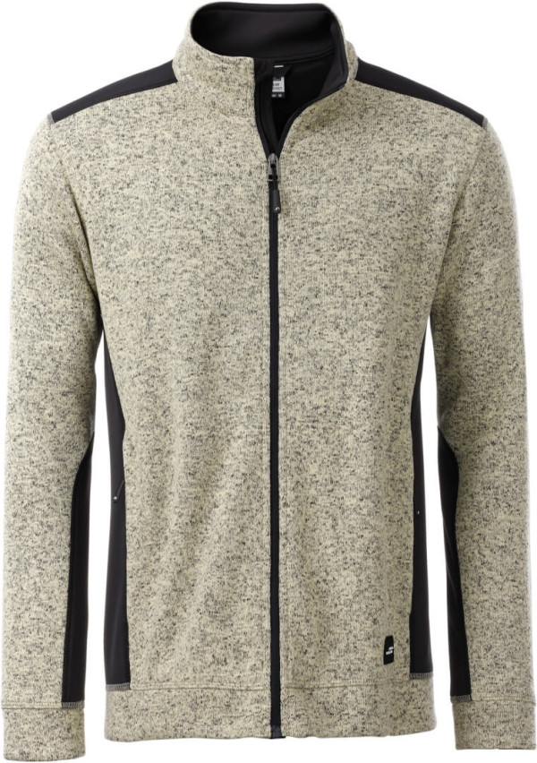 Herren Workwear Strickfleece Jacke