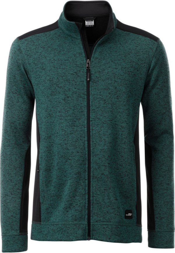 Herren Workwear Strickfleece Jacke