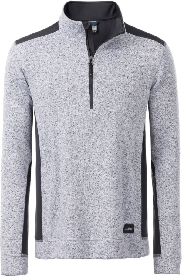 Herren Workwear Strickfleece Halfzip