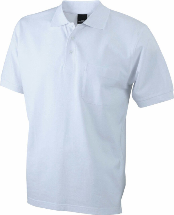 Piqué Polo mit Brusttasche