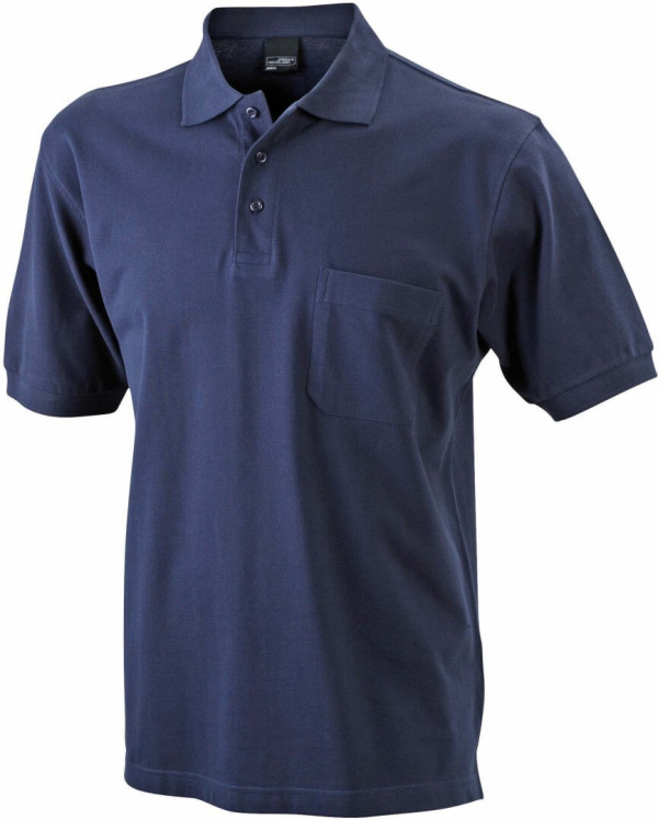 Piqué Polo mit Brusttasche