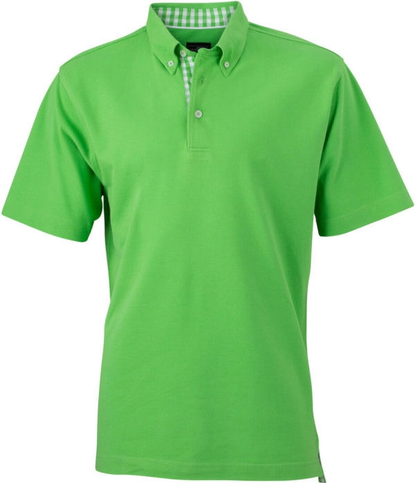 Herren Karo-Kragen Piqué Polo