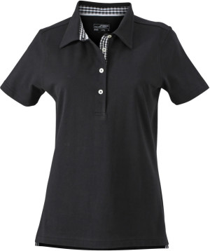 Damen Karo-Kragen Piqué Polo - Reklamnepredmety