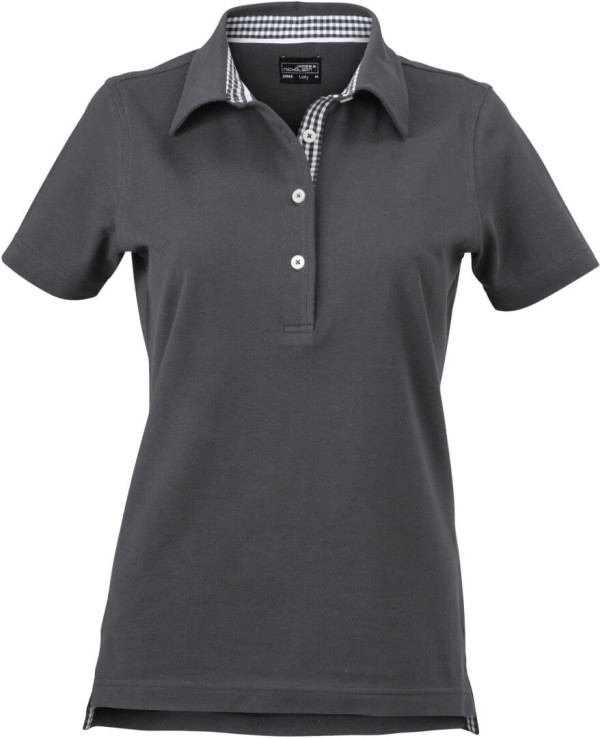Damen Karo-Kragen Piqué Polo