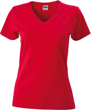 Körperbetontes Damen T-Shirt V-Neck - Reklamnepredmety