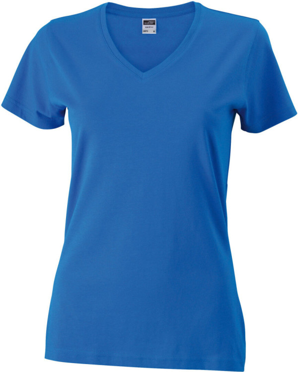 Körperbetontes Damen T-Shirt V-Neck