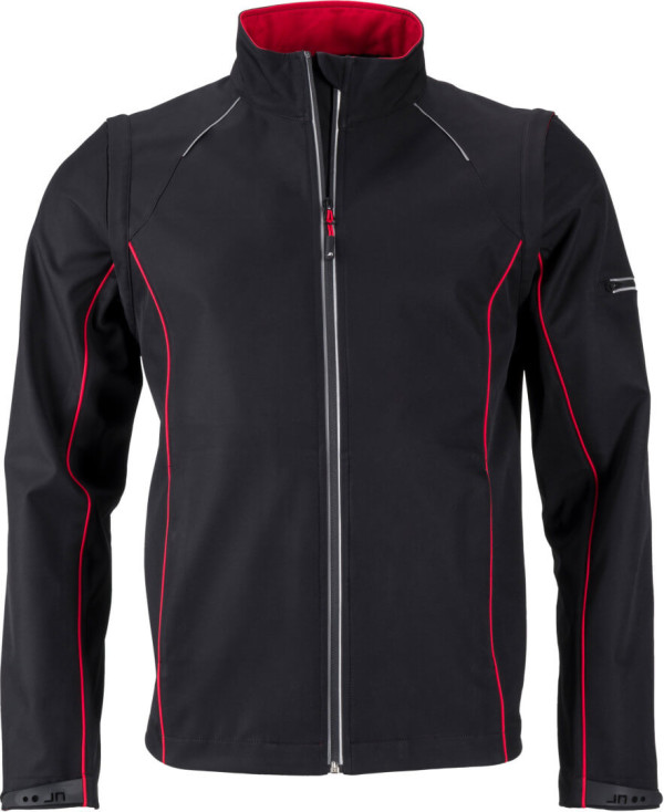 Herren Softshell Jacke mit abzippbaren Ärmeln