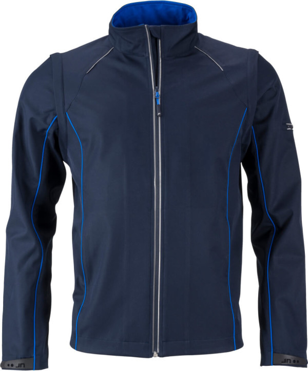 Herren Softshell Jacke mit abzippbaren Ärmeln