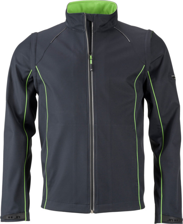 Herren Softshell Jacke mit abzippbaren Ärmeln