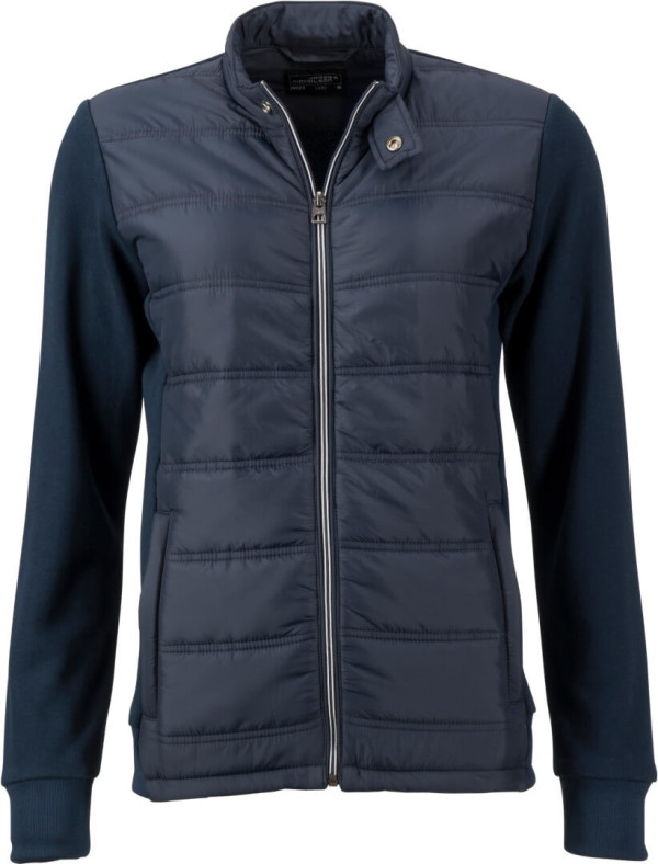 Damen Hybrid Sweat Jacke