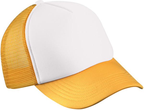 Kinder 5 Panel Polyester Mesh Kappe