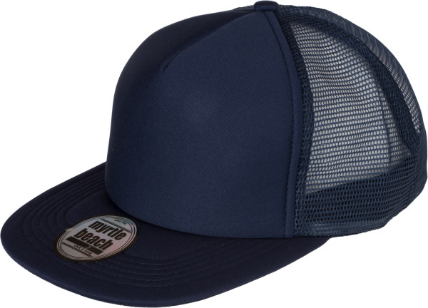 5 Panel Mesh Kappe mit flachem Schild