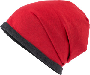 Lässige Mütze mit Fleece-Kontrastabschluss - Reklamnepredmety