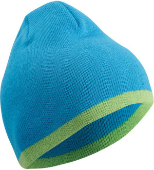 Strick Beanie mit Kontraststreifen - Reklamnepredmety