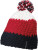 3-farbige Häkelmütze mit Pompon - F4C07CE3-807F-4499-8A4A-709B866CADF4 - variant CC 03794085999
