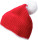 Häkelmütze mit Kontrastrand und Pompon - 0DFAF9CF-FBCD-42BF-8CF5-A428CB0658E9 - variant CC 03796494199
